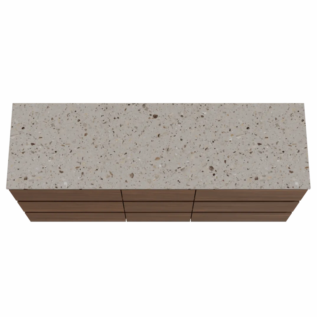 Balmani Lucida badkamermeubel met Stretto wastafelblad voor waskom(men)