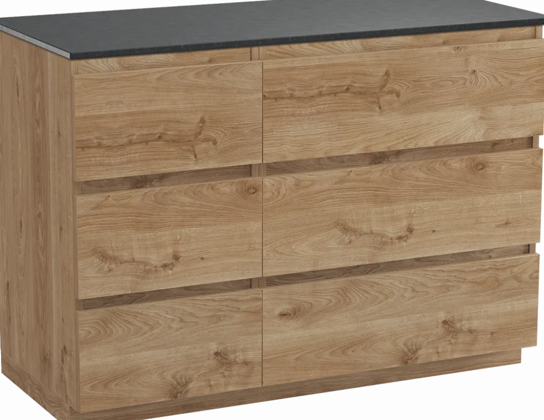 Balmani Lucida badkamermeubel met Stretto wastafelblad voor waskom(men)