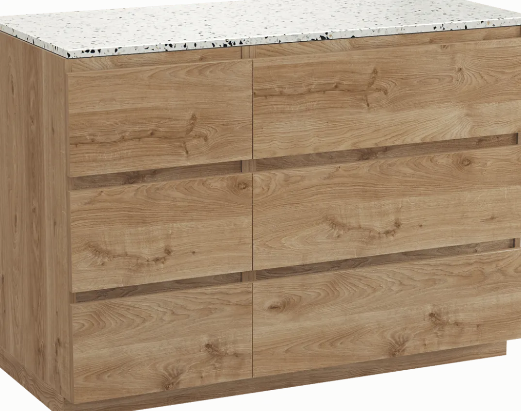 Balmani Lucida badkamermeubel met Stretto wastafelblad voor waskom(men)