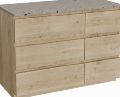 Balmani Lucida badkamermeubel met Stretto wastafelblad voor waskom(men)