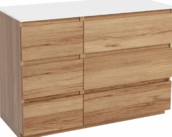 Balmani Lucida badkamermeubel met Stretto wastafelblad voor waskom(men)