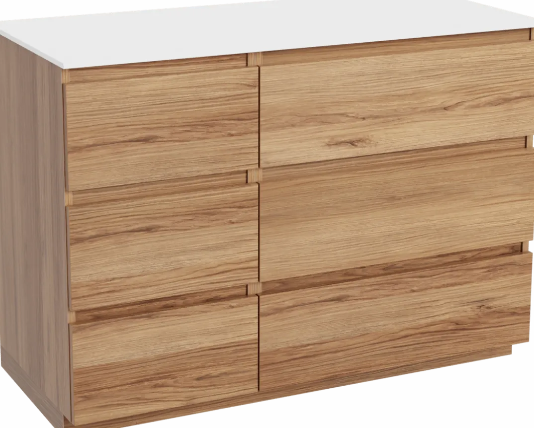 Balmani Lucida badkamermeubel met Stretto wastafelblad voor waskom(men)