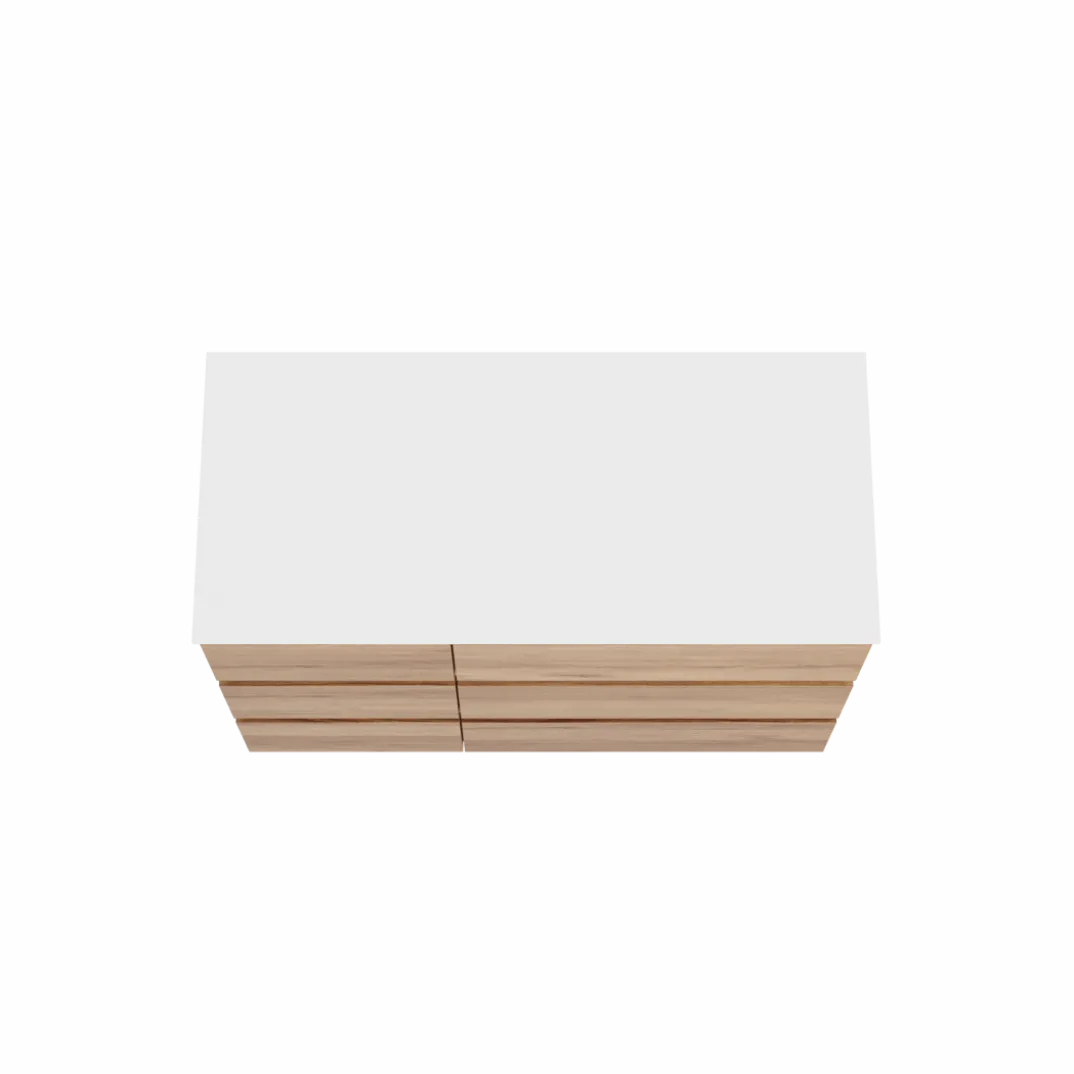 Balmani Lucida badkamermeubel met Stretto wastafelblad voor waskom(men)