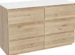 Balmani Lucida badkamermeubel met Stretto wastafelblad voor waskom(men)