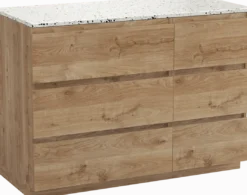 Balmani Lucida badkamermeubel met Stretto wastafelblad voor waskom(men)