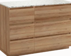 Balmani Lucida badkamermeubel met Stretto wastafelblad voor waskom(men)