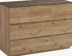 Balmani Lucida badkamermeubel met Stretto wastafelblad voor waskom(men)