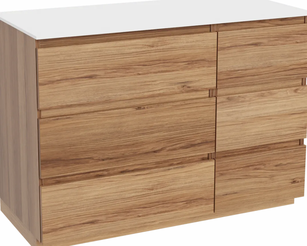 Balmani Lucida badkamermeubel met Stretto wastafelblad voor waskom(men)