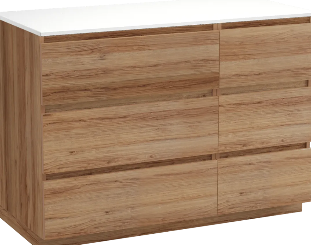 Balmani Lucida badkamermeubel met Stretto wastafelblad voor waskom(men)
