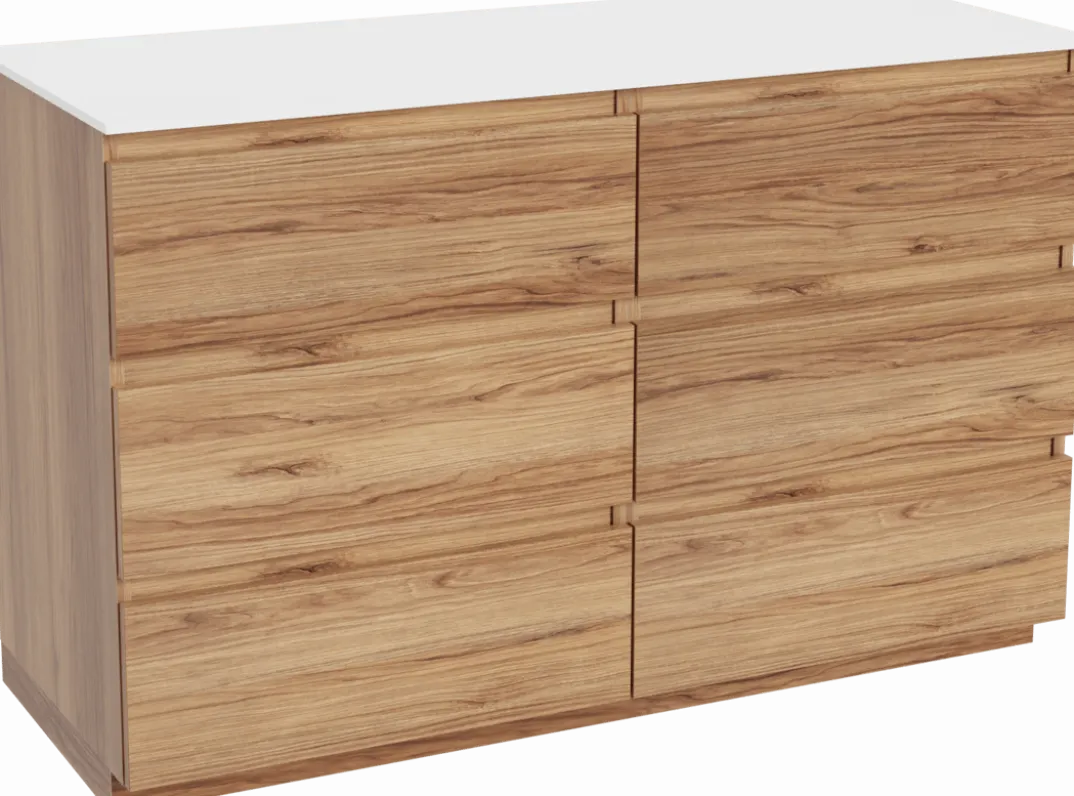 Balmani Lucida badkamermeubel met Stretto wastafelblad voor waskom(men)