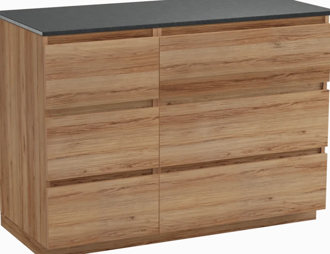 Balmani Lucida badkamermeubel met Stretto wastafelblad voor waskom(men)