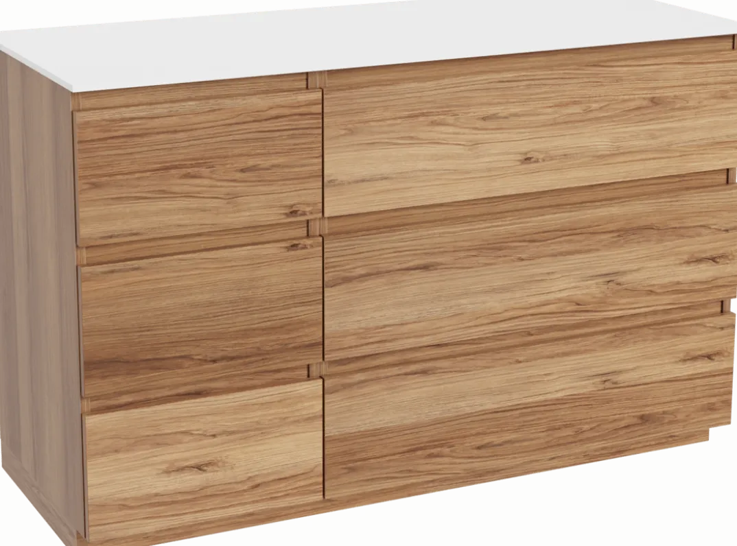 Balmani Lucida badkamermeubel met Stretto wastafelblad voor waskom(men)