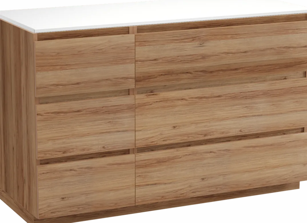 Balmani Lucida badkamermeubel met Stretto wastafelblad voor waskom(men)