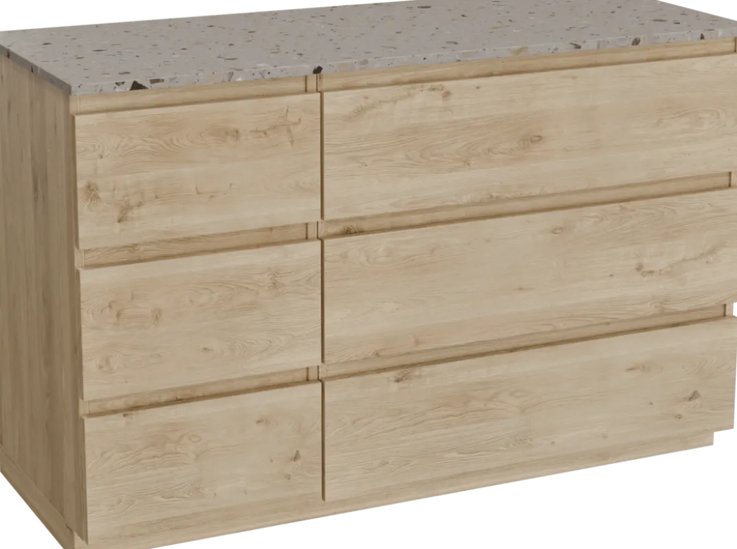 Balmani Lucida badkamermeubel met Stretto wastafelblad voor waskom(men)