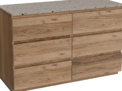 Balmani Lucida badkamermeubel met Stretto wastafelblad voor waskom(men)
