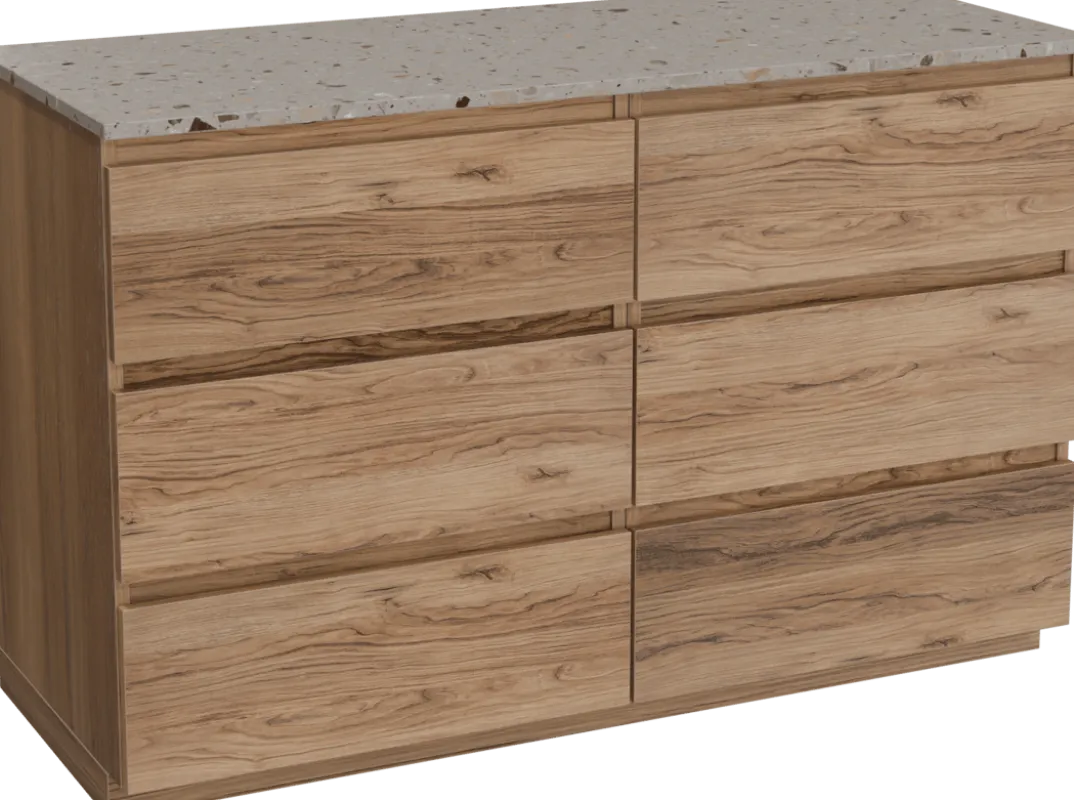 Balmani Lucida badkamermeubel met Stretto wastafelblad voor waskom(men)