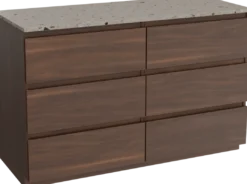 Balmani Lucida badkamermeubel met Stretto wastafelblad voor waskom(men)