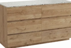 Balmani Lucida badkamermeubel met Stretto wastafelblad voor waskom(men)