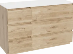 Balmani Lucida badkamermeubel met Stretto wastafelblad voor waskom(men)