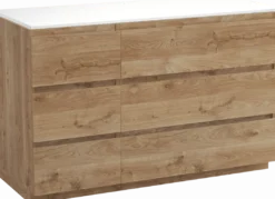 Balmani Lucida badkamermeubel met Stretto wastafelblad voor waskom(men)