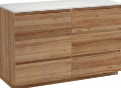Balmani Lucida badkamermeubel met Stretto wastafelblad voor waskom(men)