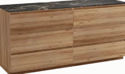 Balmani Lucida badkamermeubel met Stretto wastafelblad voor waskom(men)