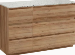 Balmani Lucida badkamermeubel met Stretto wastafelblad voor waskom(men)
