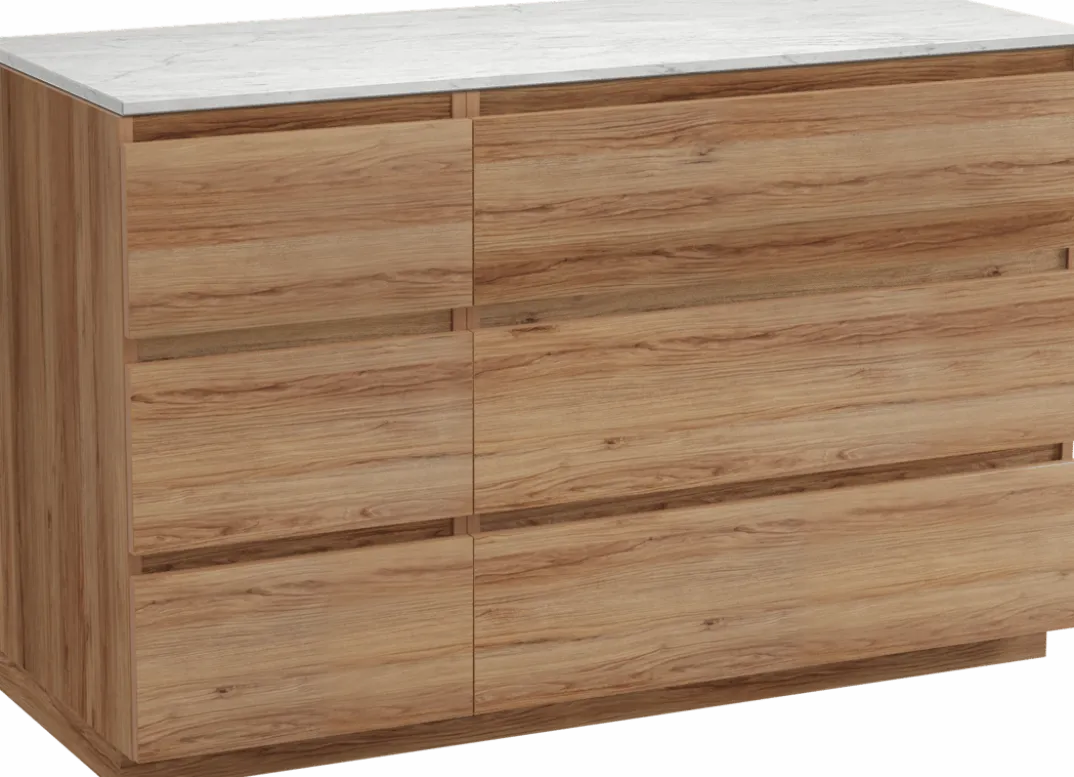 Balmani Lucida badkamermeubel met Stretto wastafelblad voor waskom(men)