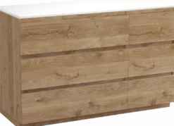 Balmani Lucida badkamermeubel met Stretto wastafelblad voor waskom(men)