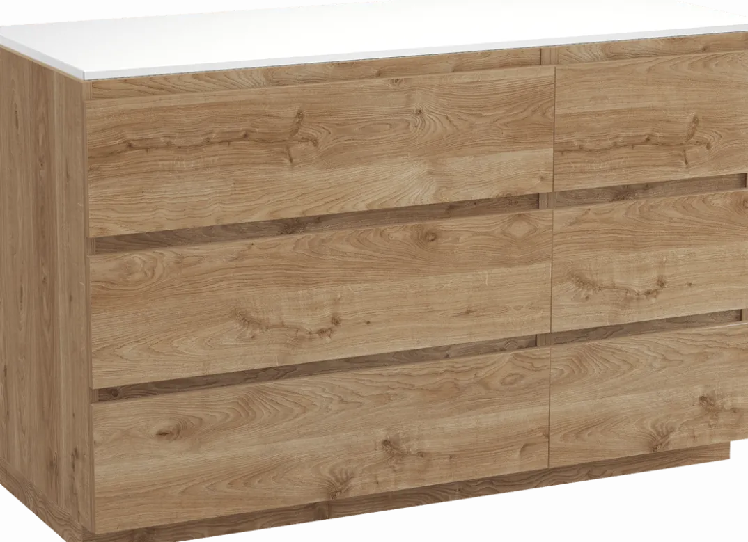 Balmani Lucida badkamermeubel met Stretto wastafelblad voor waskom(men)