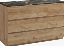 Balmani Lucida badkamermeubel met Stretto wastafelblad voor waskom(men)
