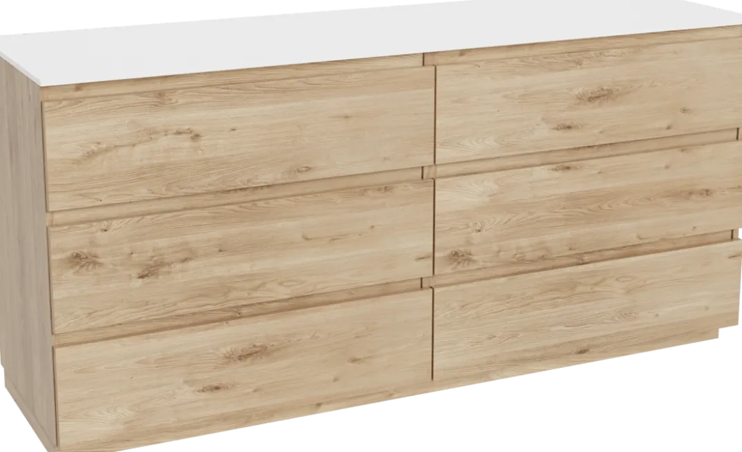 Balmani Lucida badkamermeubel met Stretto wastafelblad voor waskom(men)