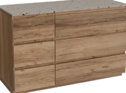Balmani Lucida badkamermeubel met Stretto wastafelblad voor waskom(men)