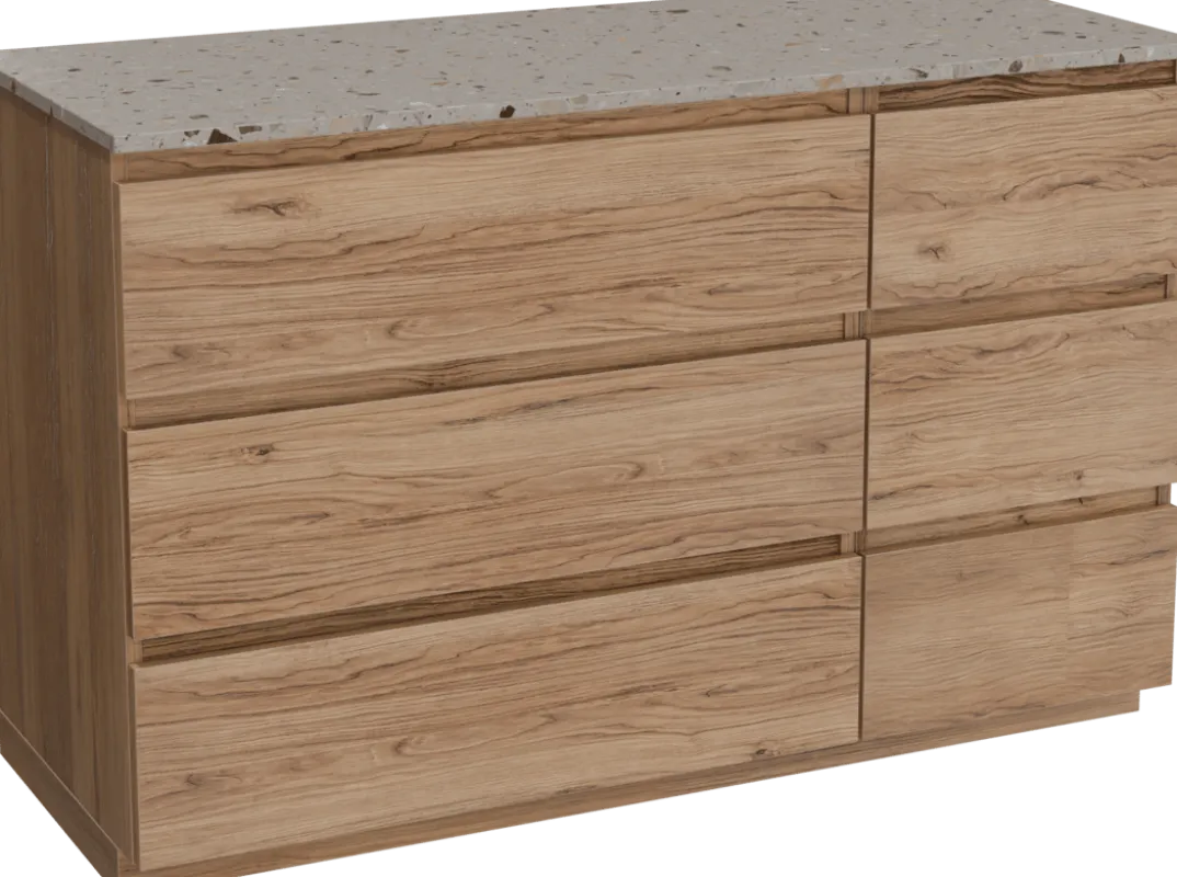 Balmani Lucida badkamermeubel met Stretto wastafelblad voor waskom(men)