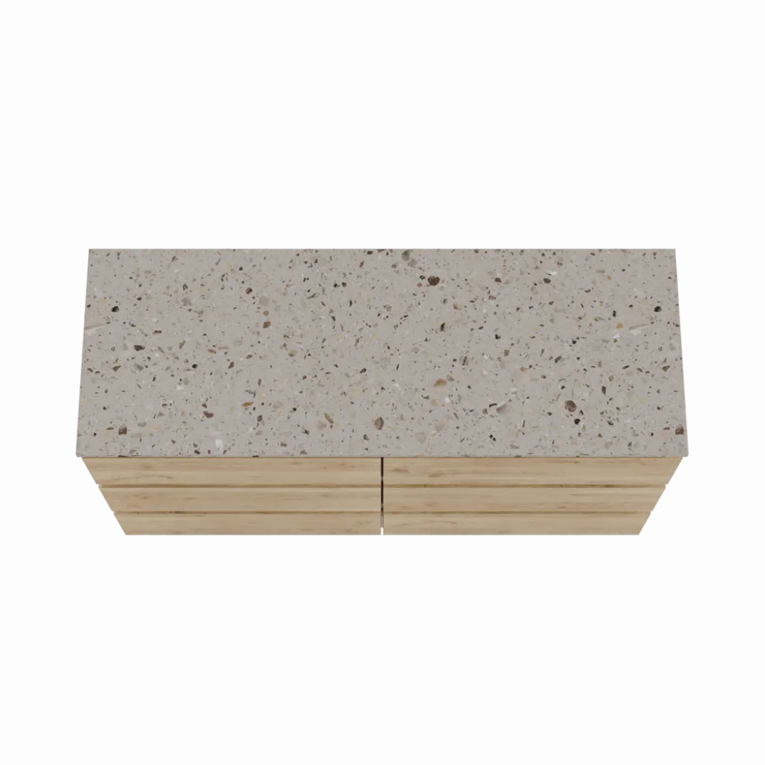 Balmani Lucida badkamermeubel met Stretto wastafelblad voor waskom(men)