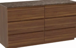 Balmani Lucida badkamermeubel met Stretto wastafelblad voor waskom(men)
