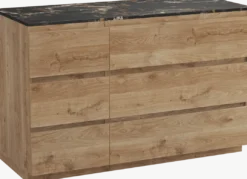 Balmani Lucida badkamermeubel met Stretto wastafelblad voor waskom(men)