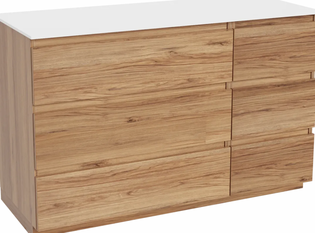 Balmani Lucida badkamermeubel met Stretto wastafelblad voor waskom(men)