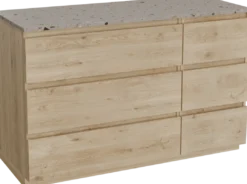 Balmani Lucida badkamermeubel met Stretto wastafelblad voor waskom(men)