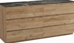 Balmani Lucida badkamermeubel met Stretto wastafelblad voor waskom(men)