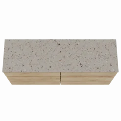 Balmani Lucida badkamermeubel met Stretto wastafelblad voor waskom(men)