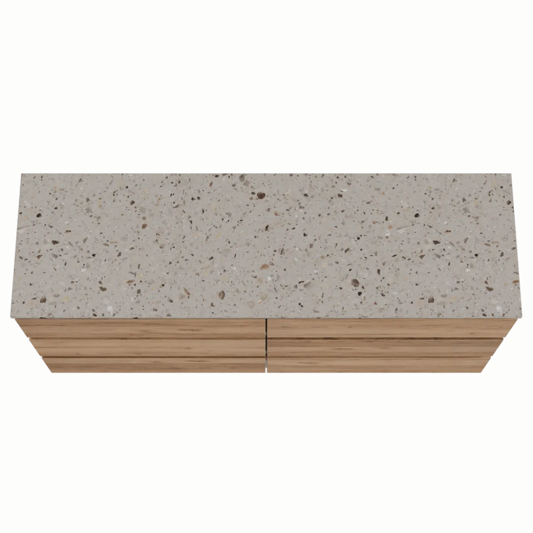 Balmani Lucida badkamermeubel met Stretto wastafelblad voor waskom(men)