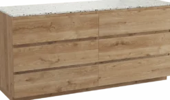 Balmani Lucida badkamermeubel met Stretto wastafelblad voor waskom(men)