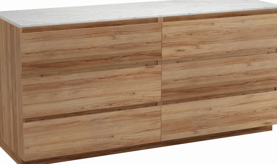 Balmani Lucida badkamermeubel met Stretto wastafelblad voor waskom(men)