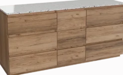 Balmani Lucida badkamermeubel met Stretto wastafelblad voor waskom(men)