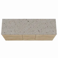 Balmani Lucida badkamermeubel met Stretto wastafelblad voor waskom(men)