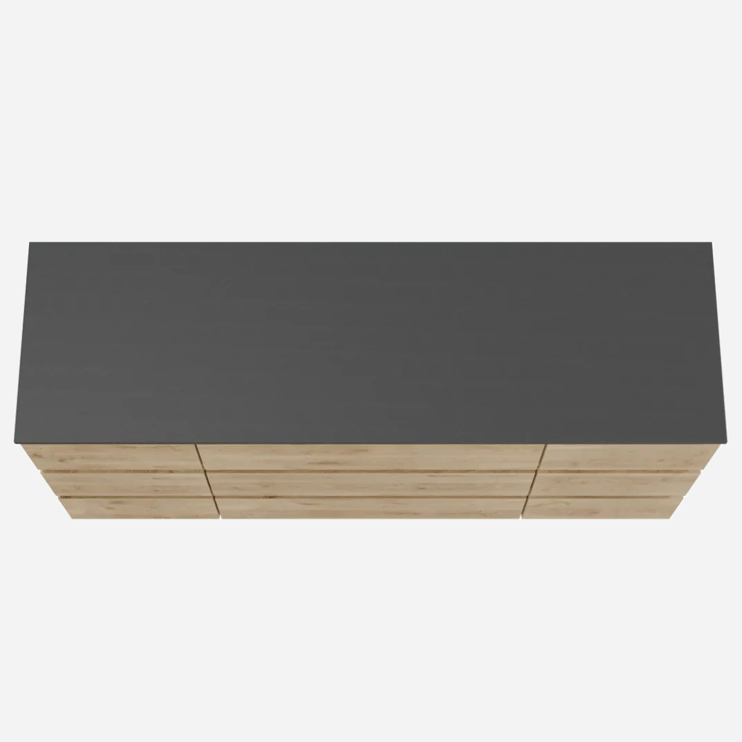 Balmani Lucida badkamermeubel met Stretto wastafelblad voor waskom(men)