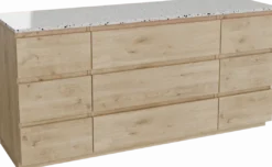 Balmani Lucida badkamermeubel met Stretto wastafelblad voor waskom(men)