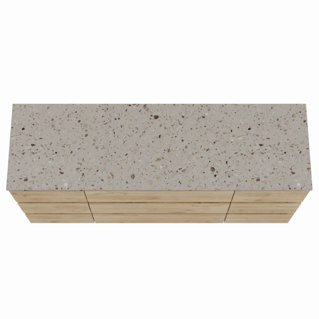 Balmani Lucida badkamermeubel met Stretto wastafelblad voor waskom(men)