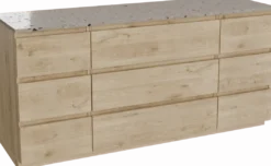 Balmani Lucida badkamermeubel met Stretto wastafelblad voor waskom(men)